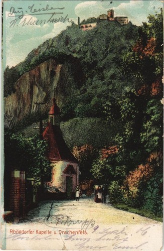 Cpa drachenfels kapelle - cpa,