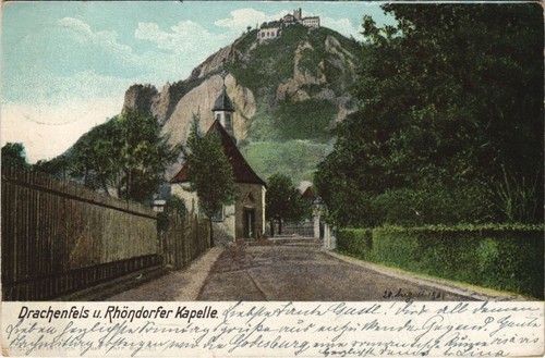 Cpa drachenfels kapelle - cpa, ak