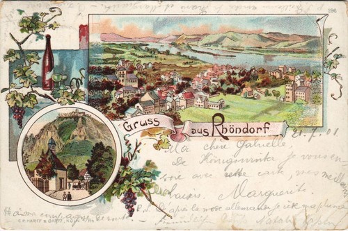 Cpa gruss aus - gruss, rhondorf